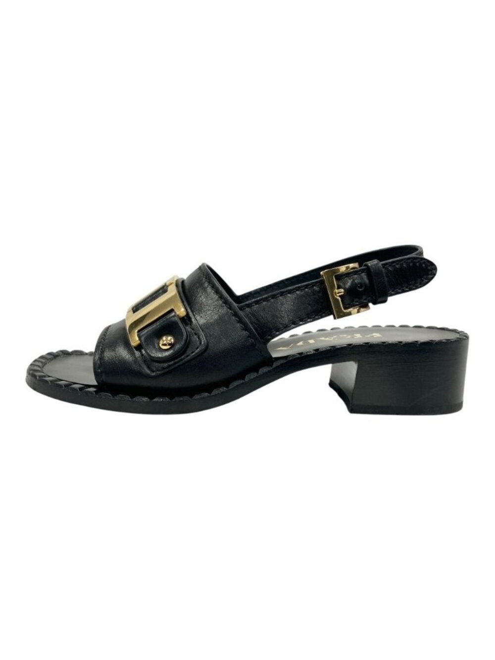 Prada Leather Sandals Black